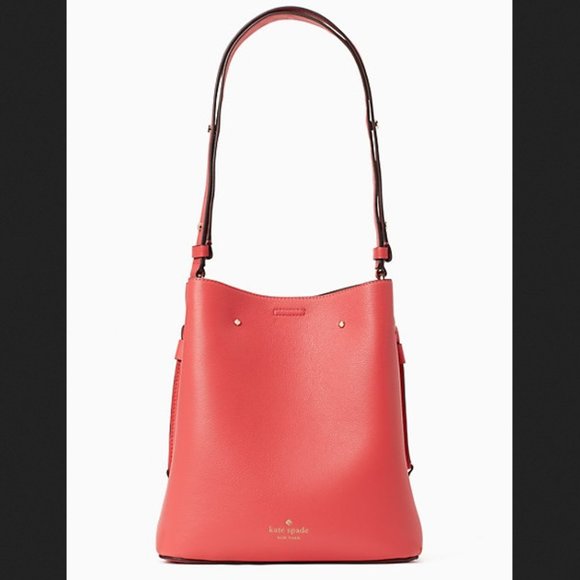 Kate Spade Marti Large Bucket Bag Dark Watermelon Gelato - Picture 5 of 16